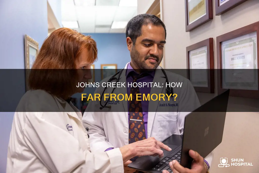 how far is emory johns creek hospital