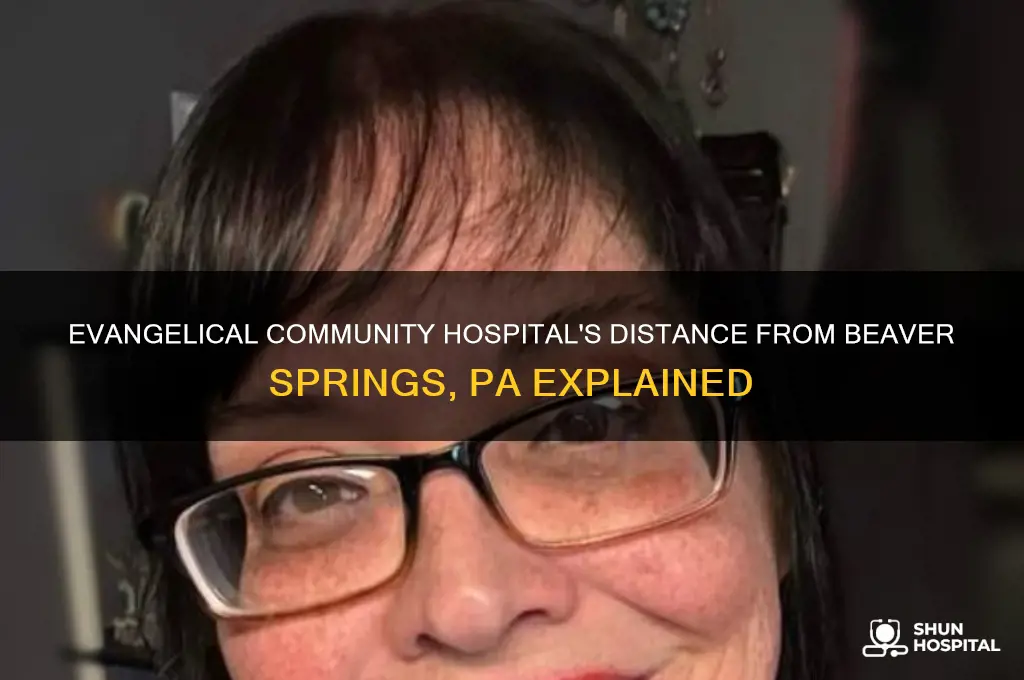 how far is evangelical community hospital from beaver springs pa