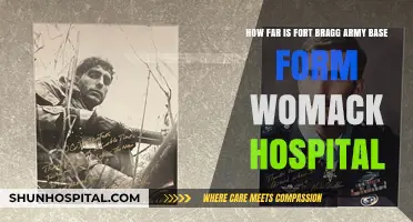Distance from Fort Bragg Army Base to Womack Hospital: A Quick Guide