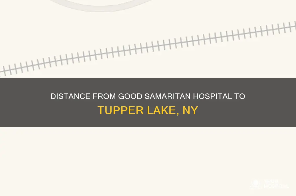 how far is good samaritan hospital to tupper lake ny