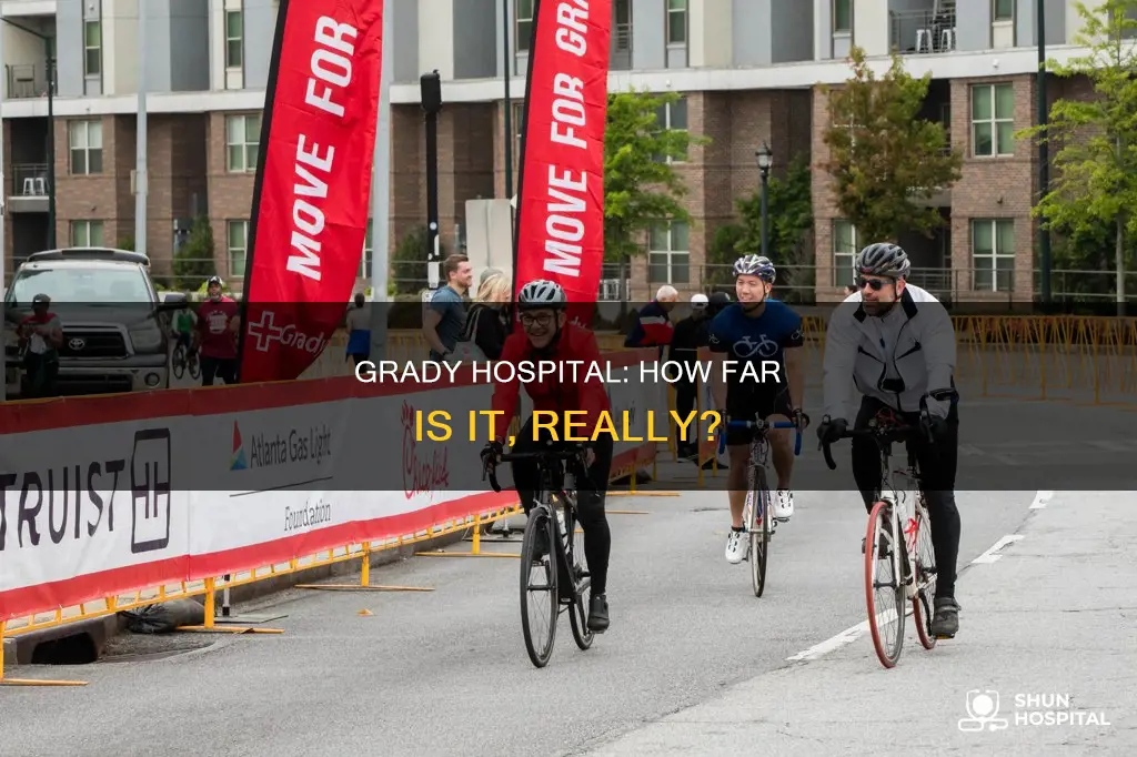 how far is grady hospital from here
