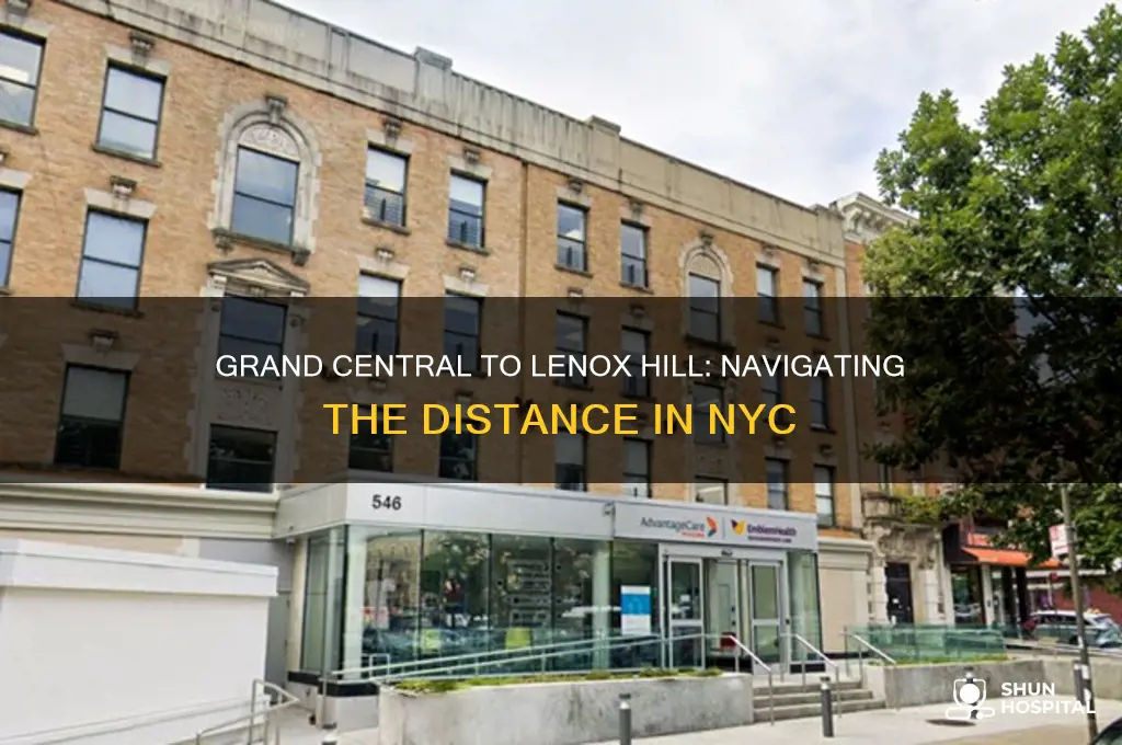 how far is grand central terminal from lenox hill hospital