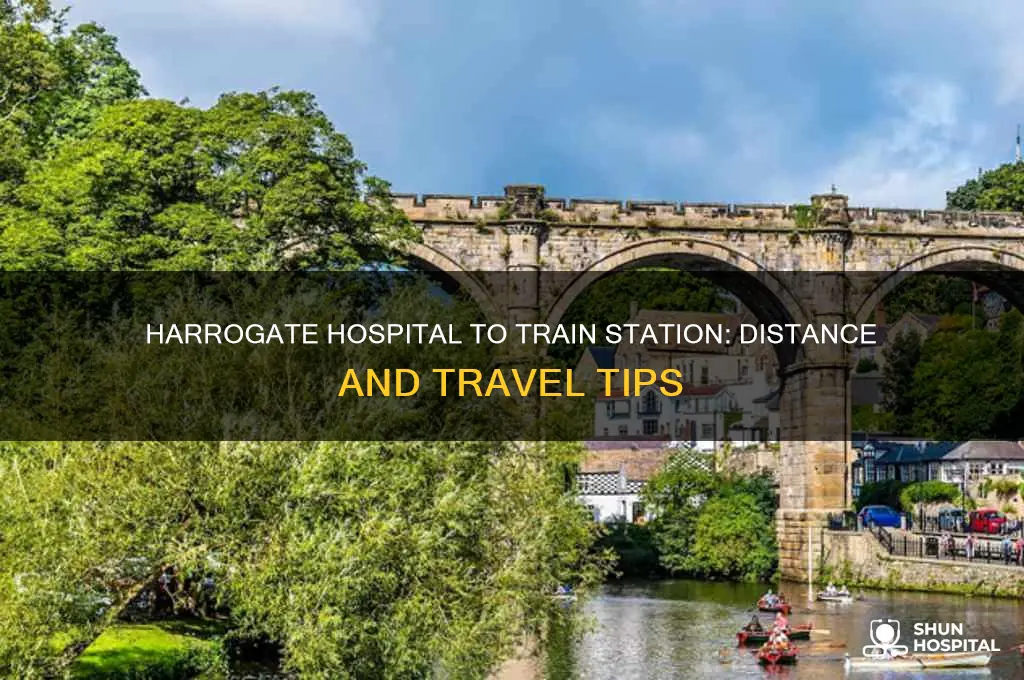 how far is harrogate hospital from the train station