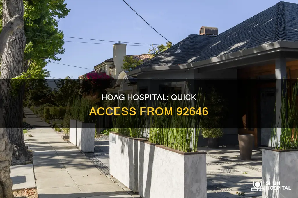 how far is hoag hospital from 92646