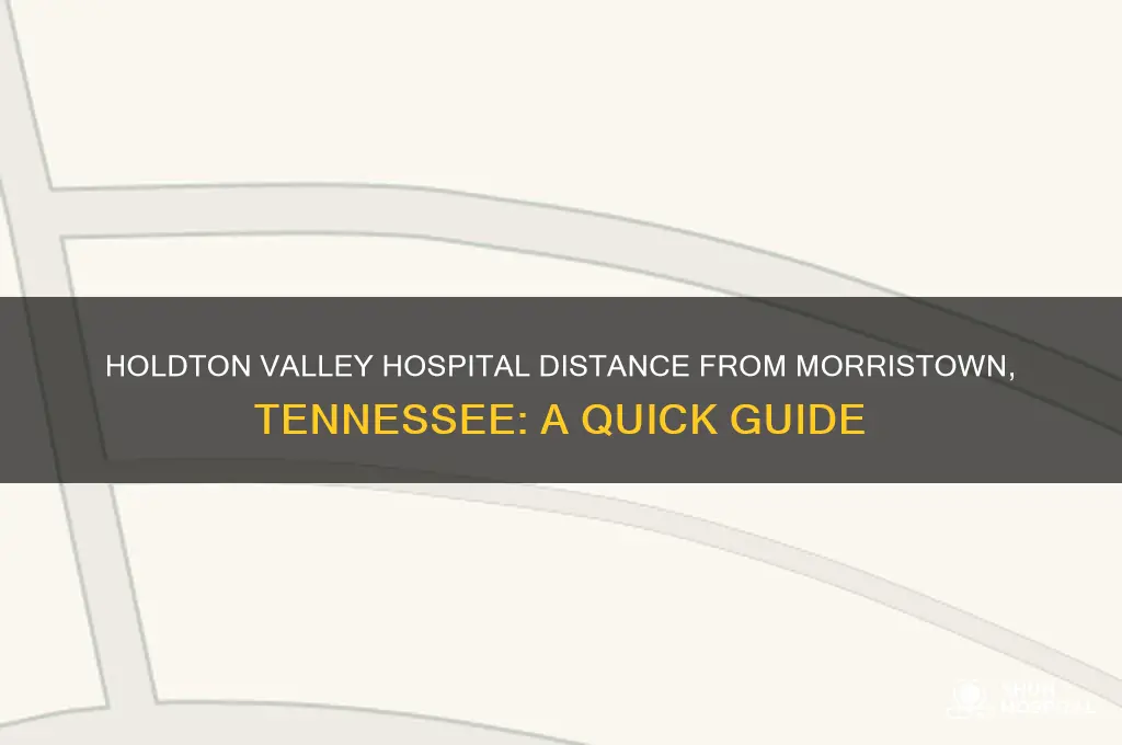 how far is holdton valley hospital from morristown tennessee