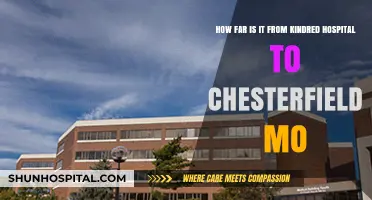 Kindred Hospital to Chesterfield, MO: Distance and Travel Guide