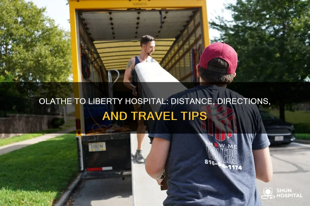 how far is it from olathe to liberty hospital