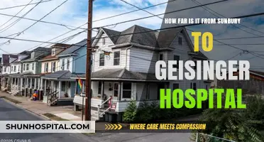 Sunbury to Geisinger Hospital: Distance and Travel Guide