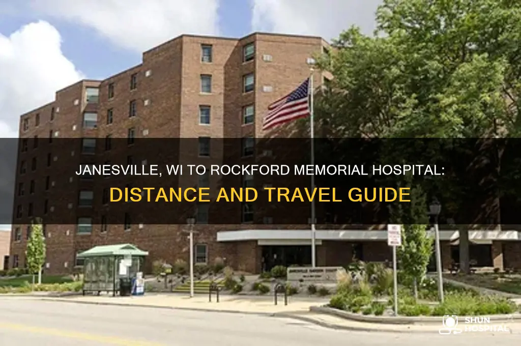 how far is janesville wi from rockford memorial hospital