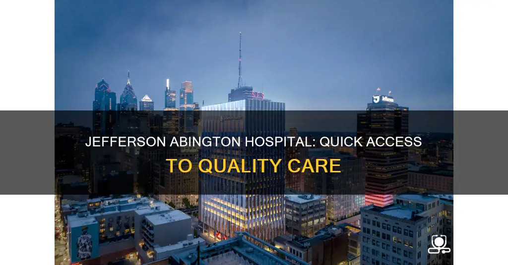 how far is jefferson hospital in abington