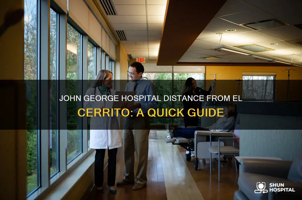 how far is john george hospital from el cerrito