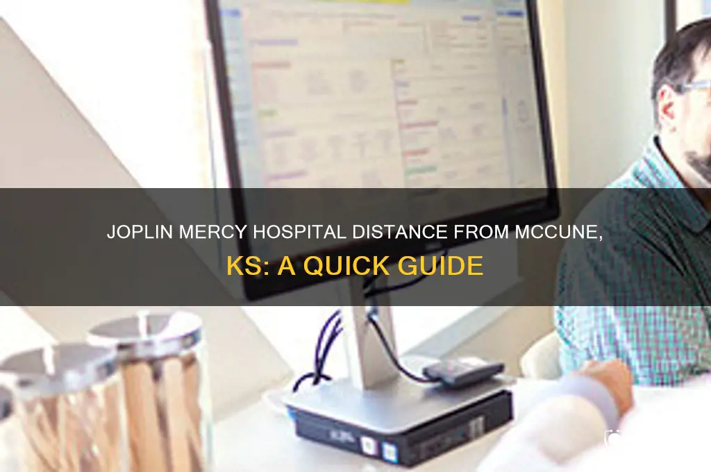 how far is joplin mercy hospital from mccune ks