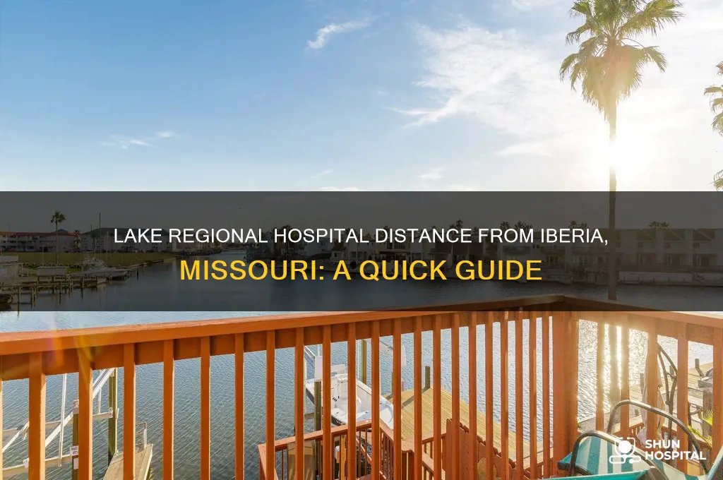 how far is lake regional hospital from iberia missouri
