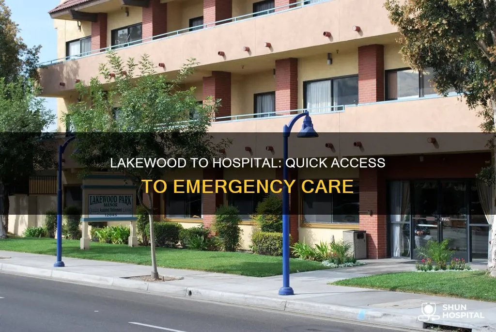 how far is lakewood from hospital wa