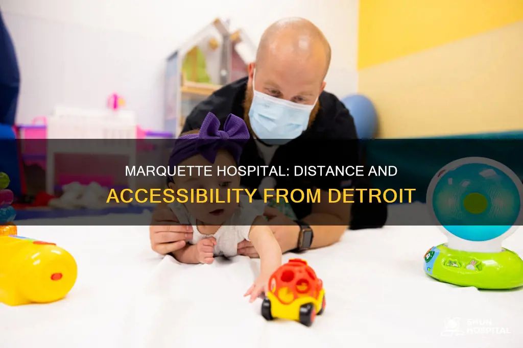 how far is marquette hospital from detroit