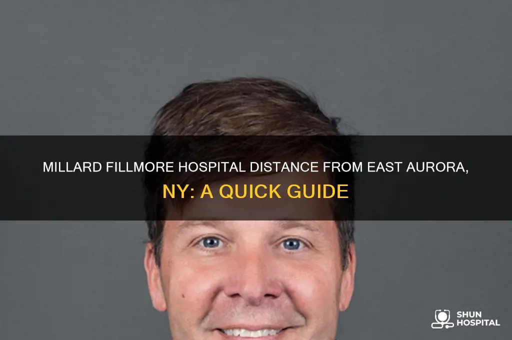 how far is millard filmore hospital from east aurora ny