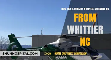 Mission Hospital Asheville NC to Whittier NC: Distance Guide