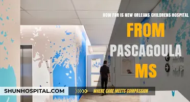 Distance from Pascagoula, MS to New Orleans Children's Hospital