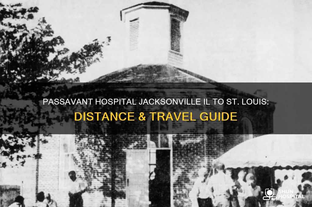 how far is passavant hospital jacksonville il from saint louis