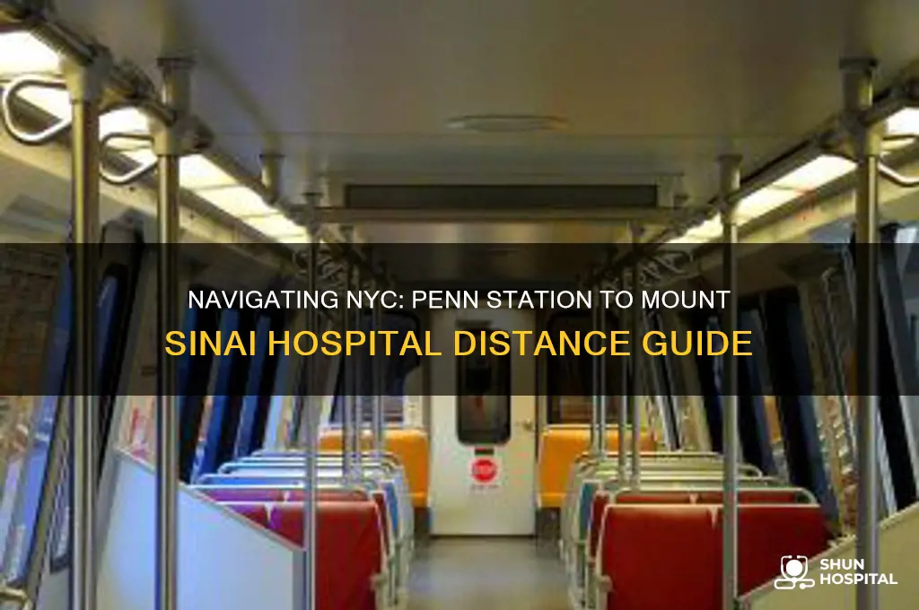 how far is penn station to mount sinai hospital