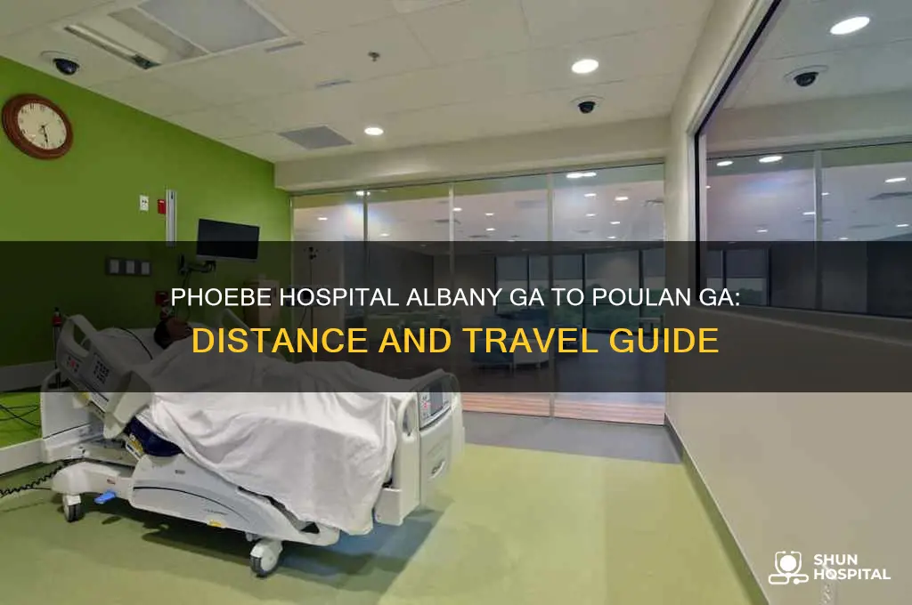 how far is phoebe hospital albany ga from poulan ga