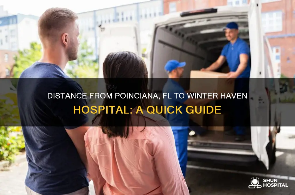 how far is poinciana fl from winter haven hospital