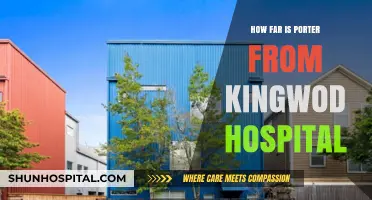 Distance Between Porter and Kingwood Hospital