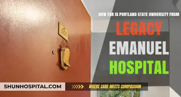 Distance from Portland State University to Legacy Emanuel Hospital