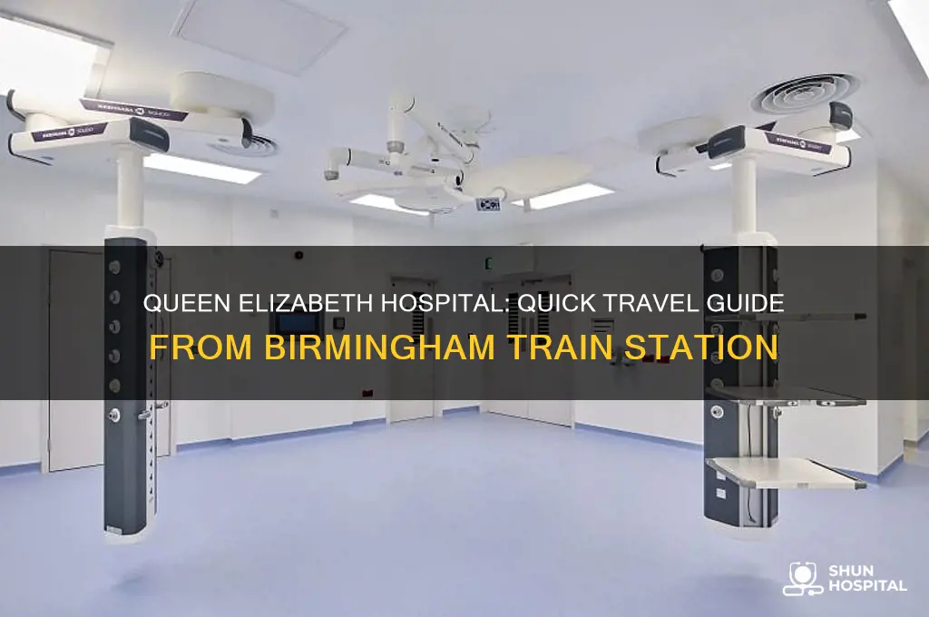 how far is queen elizabeth hospital from birmingham train station