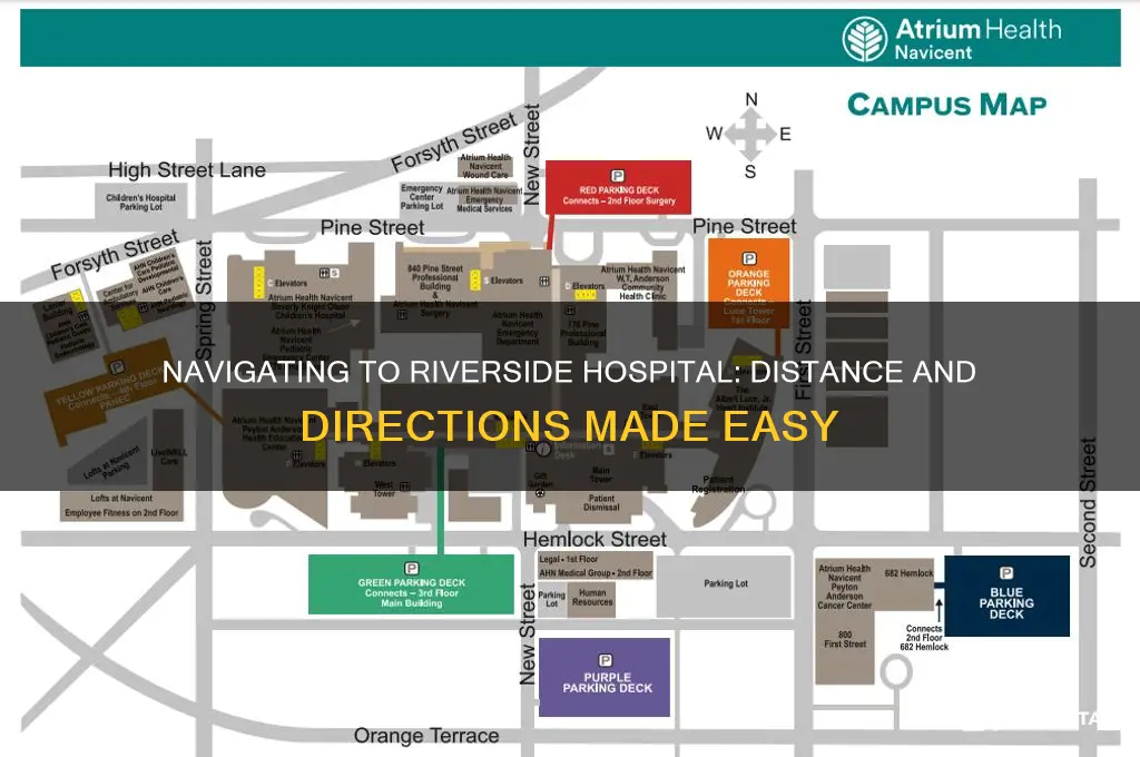 how far is riverside hospital