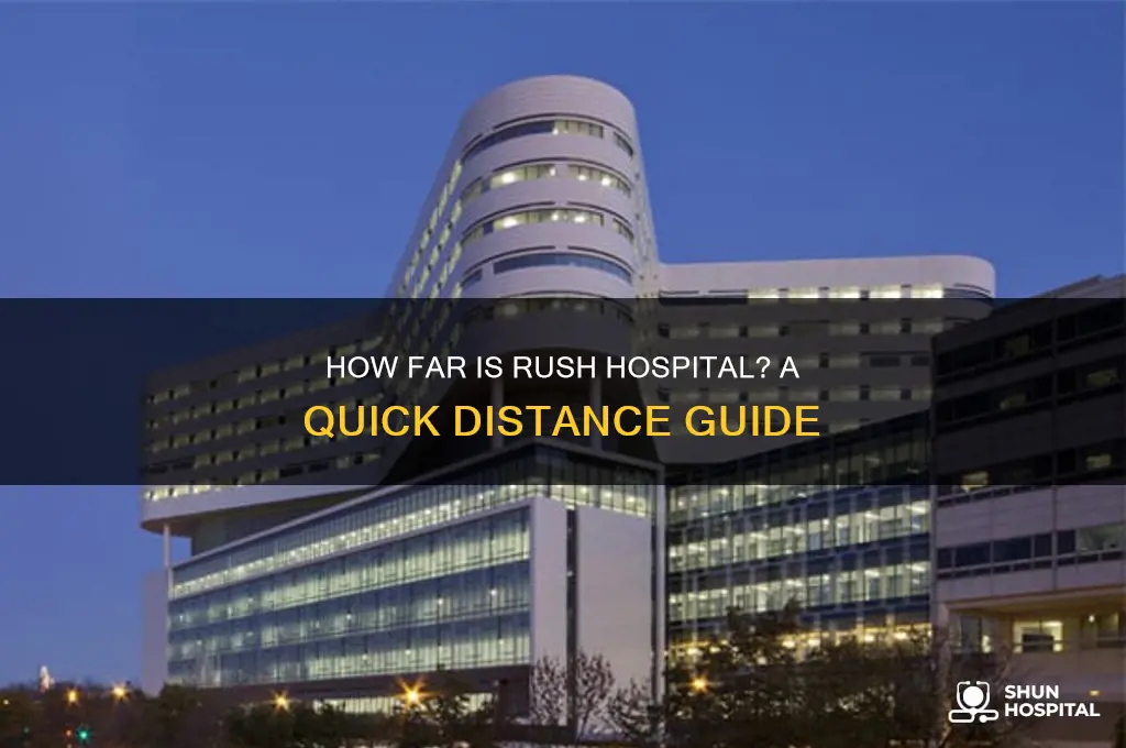 how far is rush hospital