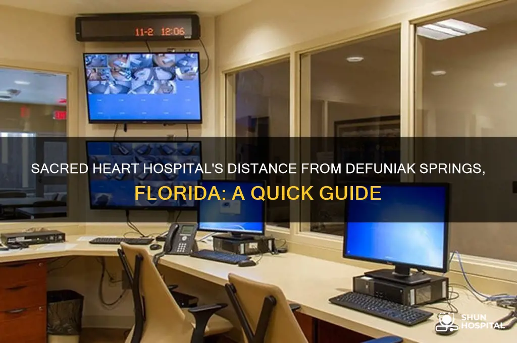 how far is sacred heart hospital from defuniak springs florida