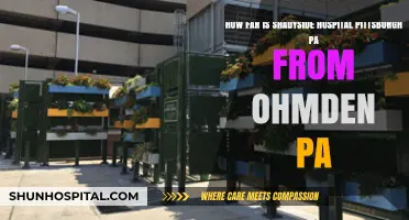 Shadyside Hospital Pittsburgh to Ohmden PA: Distance and Travel Guide