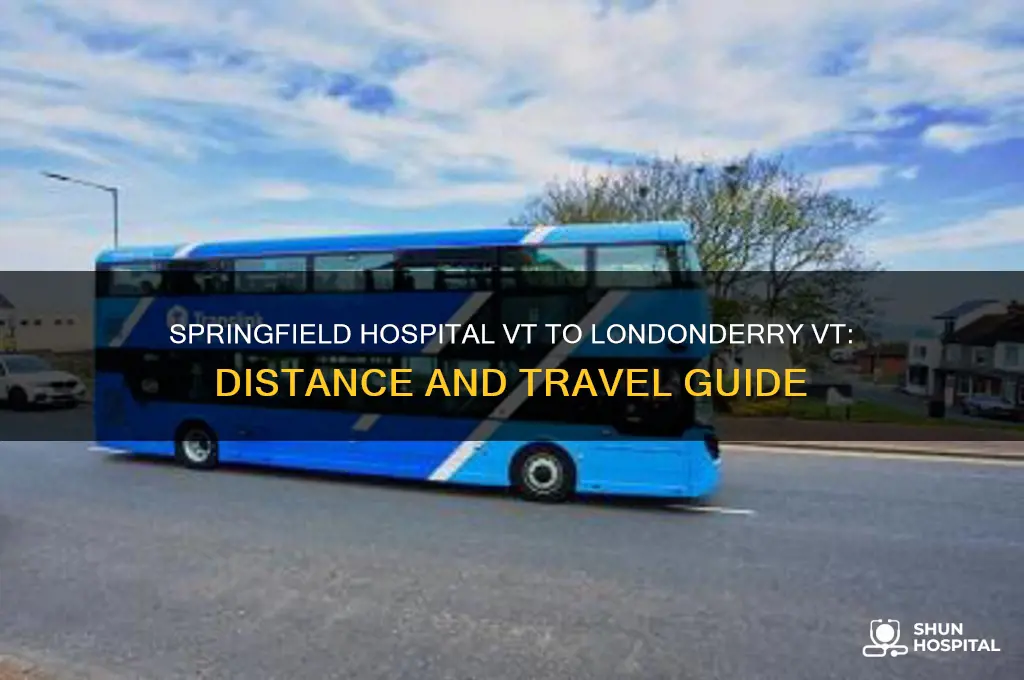 how far is springfield hospital vt from londonderry vt
