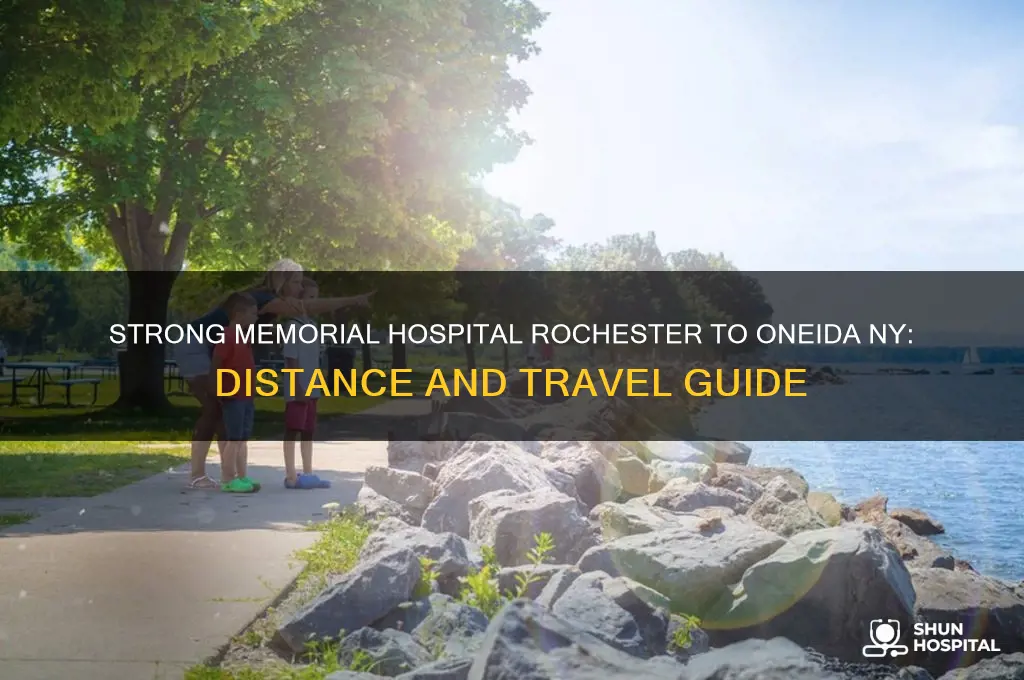 how far is strong hospital rochester ny from oneida ny