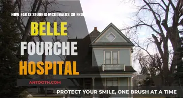 Distance from Sturgis McDonald's, SD to Belle Fourche Hospital Revealed