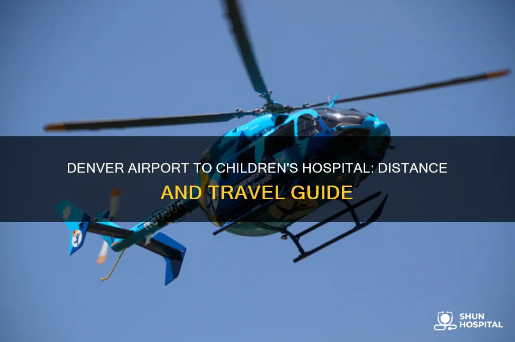 how far is the denver airport from childrens hospital