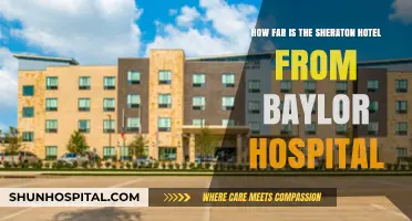 Sheraton Hotel to Baylor Hospital: Distance and Travel Guide