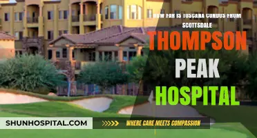 Toscana Condos to Scottsdale Thompson Peak Hospital: Distance Guide