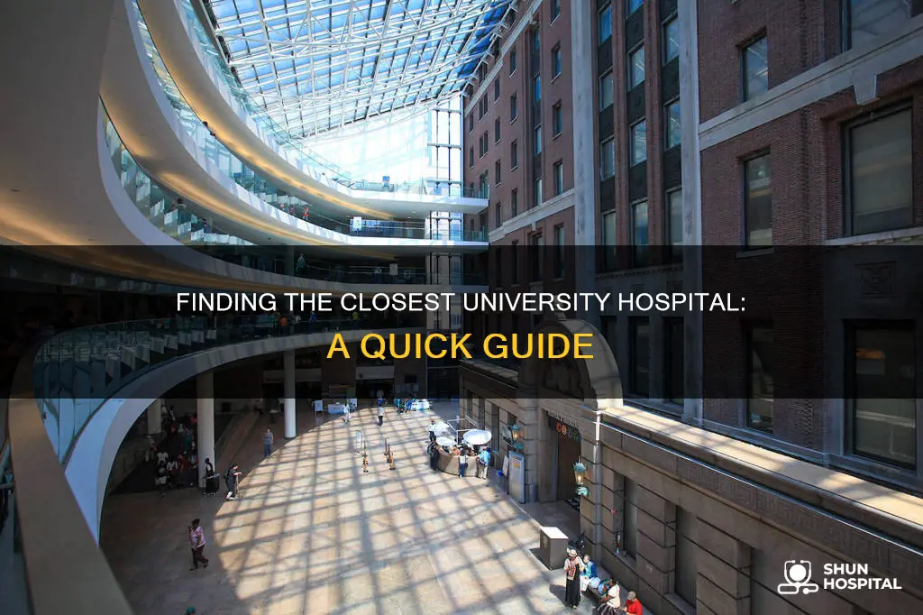 how far is university hospital from me