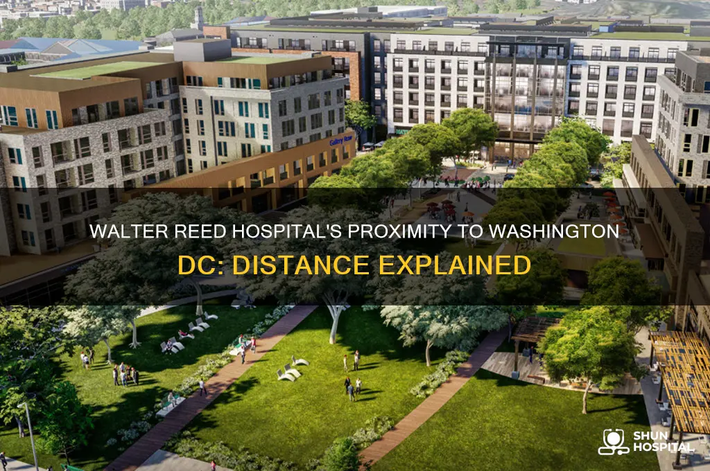 how far is walter reed hospital from washington dc