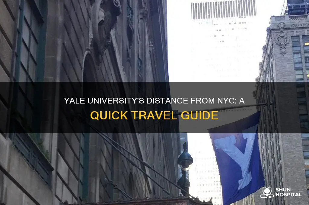 how far is yale university from new york city