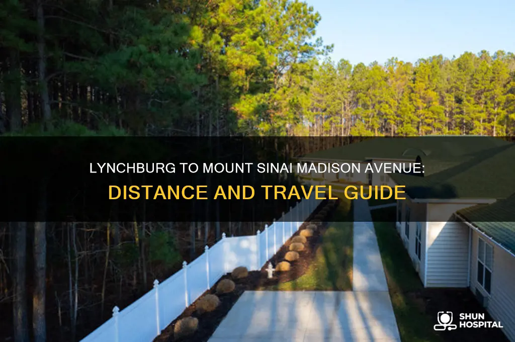 how far lynchburg from mount sinai hospital madison avenue