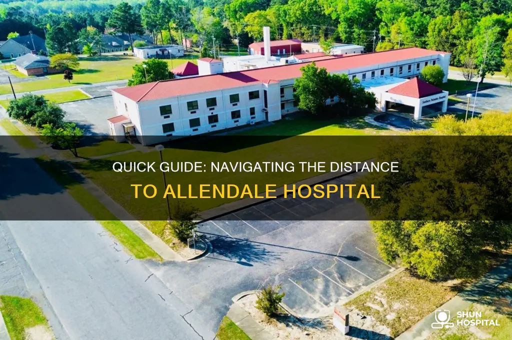how far to allendale hospital