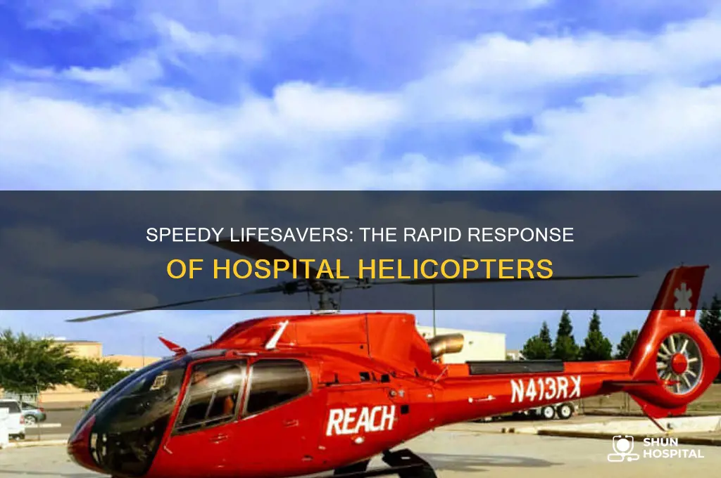 how fast are hospital helicopters