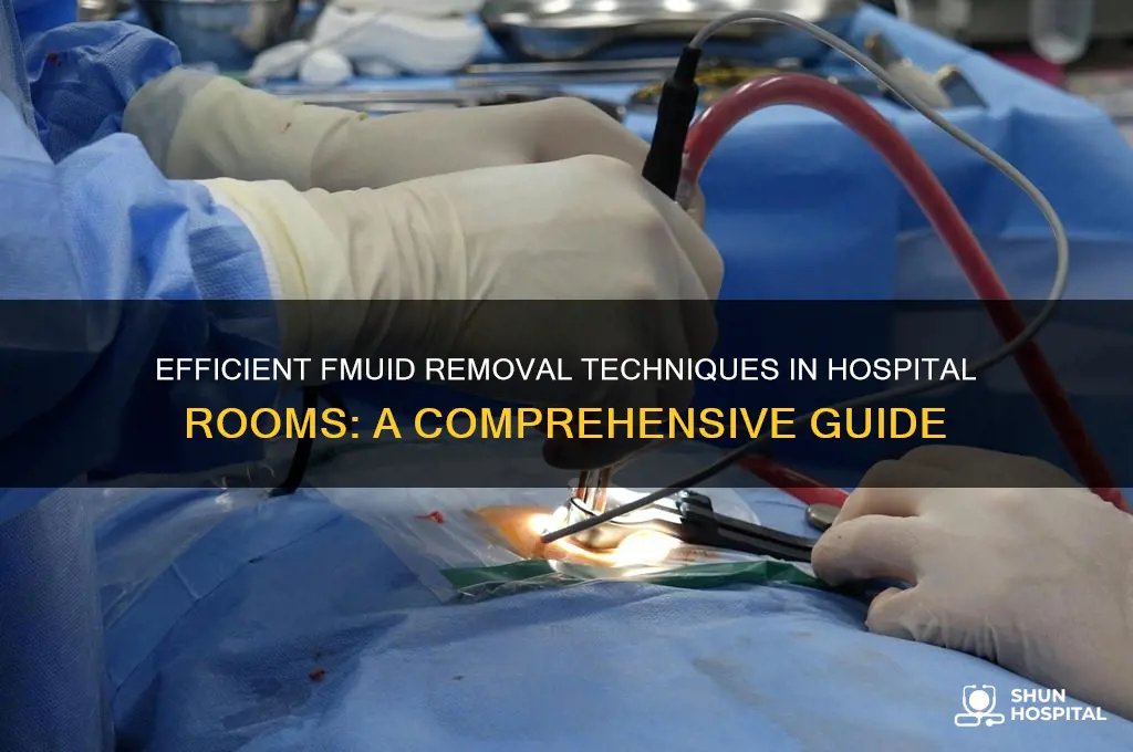 how fmuid is removed from bodies i hospital rooms