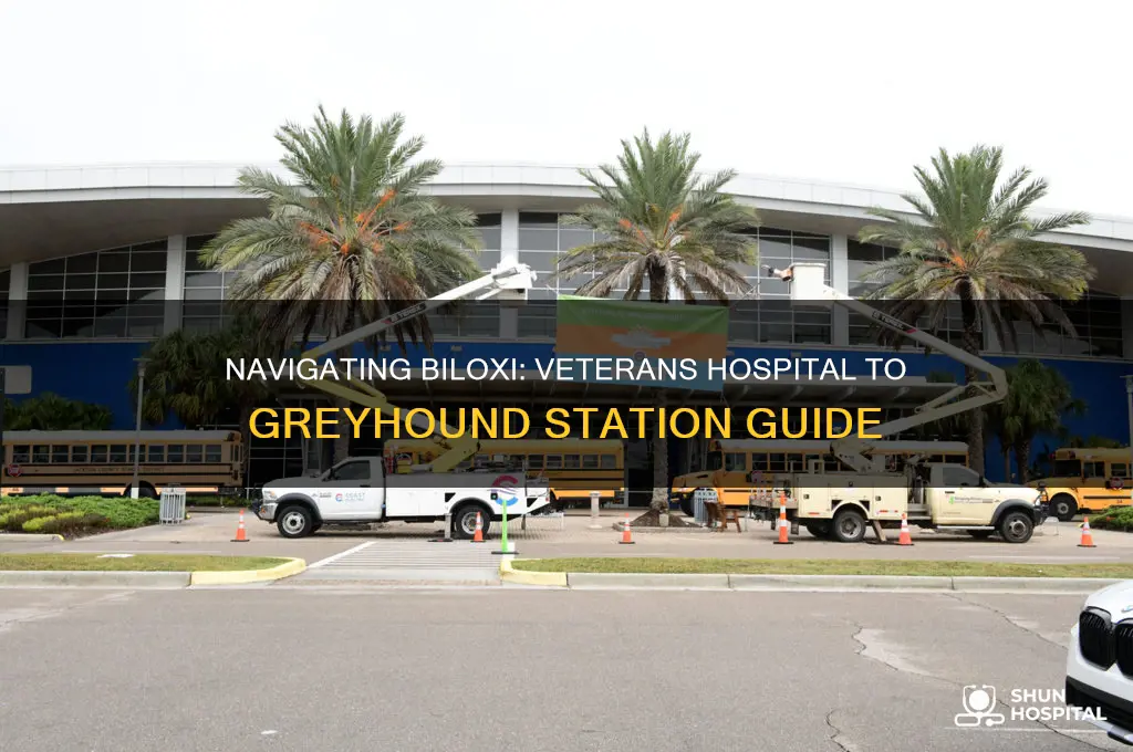 how from biloxi veterans hospital to biloxi greyhound station
