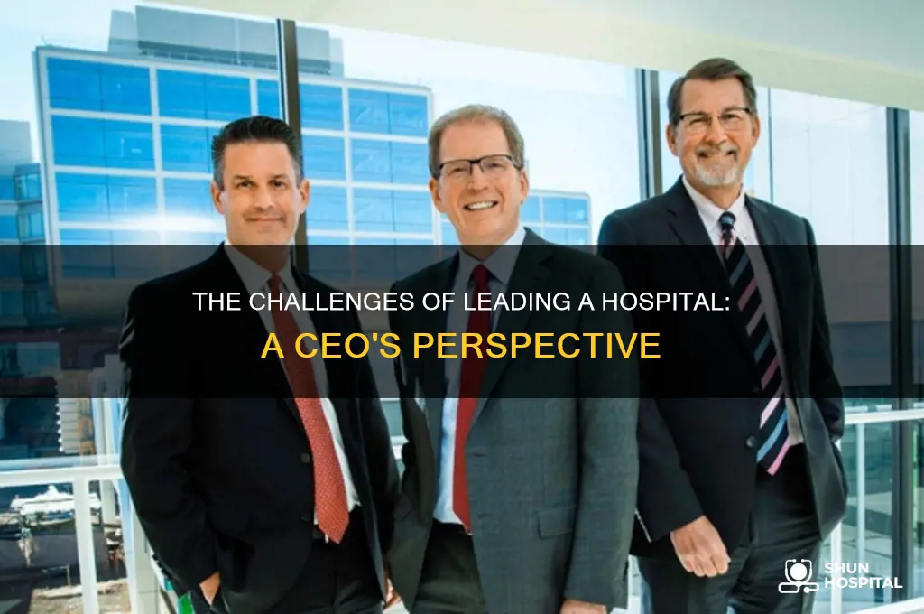 how hard is it to be a hospital ceo