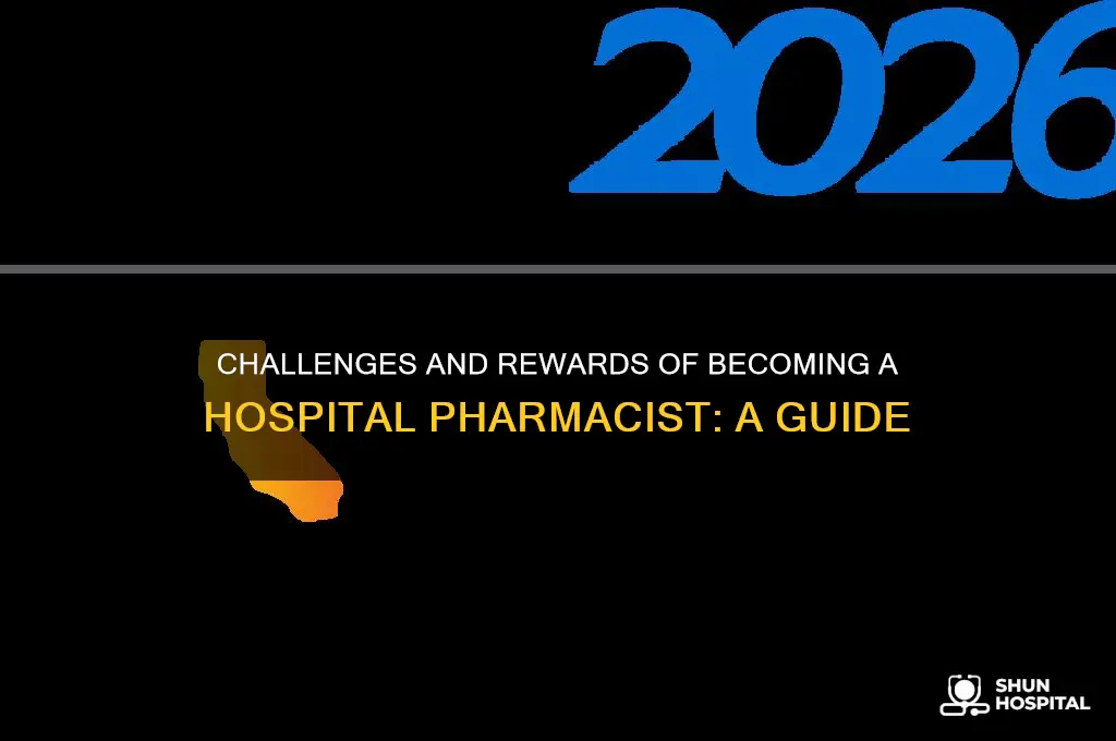 how hard is it to become a hospital pharmacist