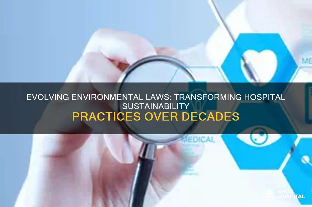 how has enviromental laws in hospitals changed over the years